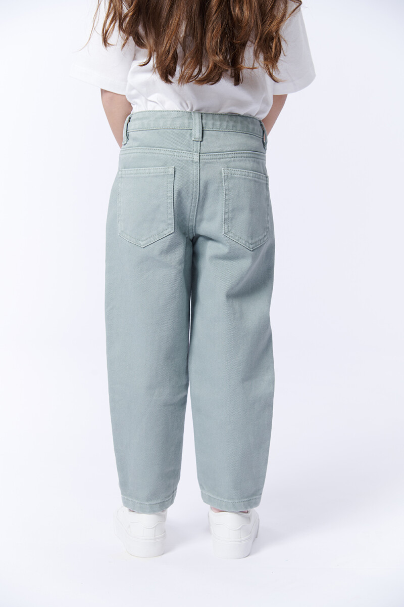 Pantalón Jean Slouchy Verde