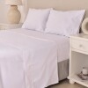 Juego de Sabana Super King Finezza 400 Hilos - Pilar Blanco