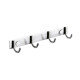 Percha Urban En Laton X 4 Metal Cromado Urban Gris