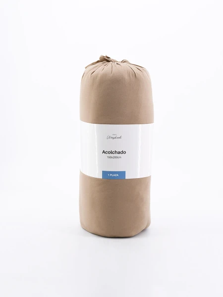 ACOLCHADO 1 PLAZA BEIGE