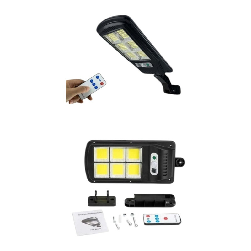 Foco solar de calle con brazo 100W LED Foco solar de calle con brazo 100W LED