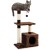 Rascador Torre 3 Niveles Felpa Y Sisal Para Gato Juego Color Variante Marron
