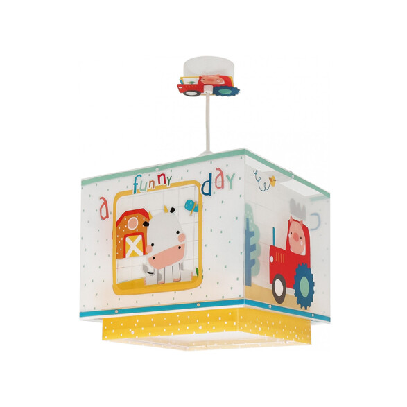 Lámpara colgante E27 infantil MY FARM divertida granja DA0232