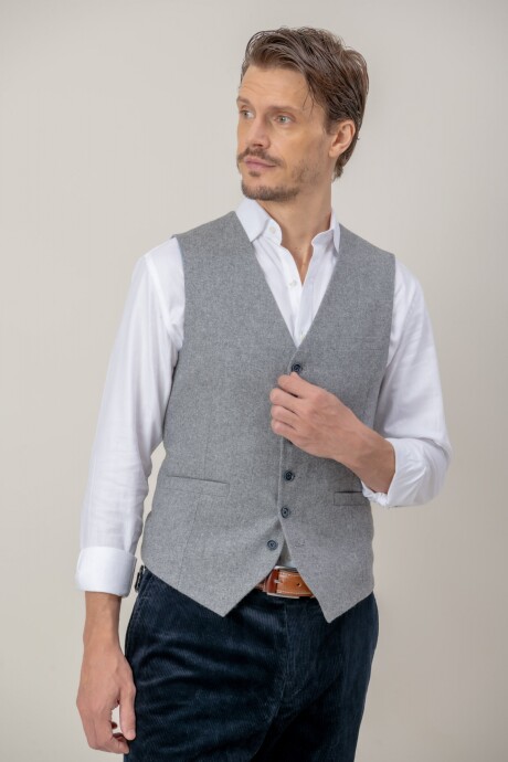 Chaleco en lana Gris