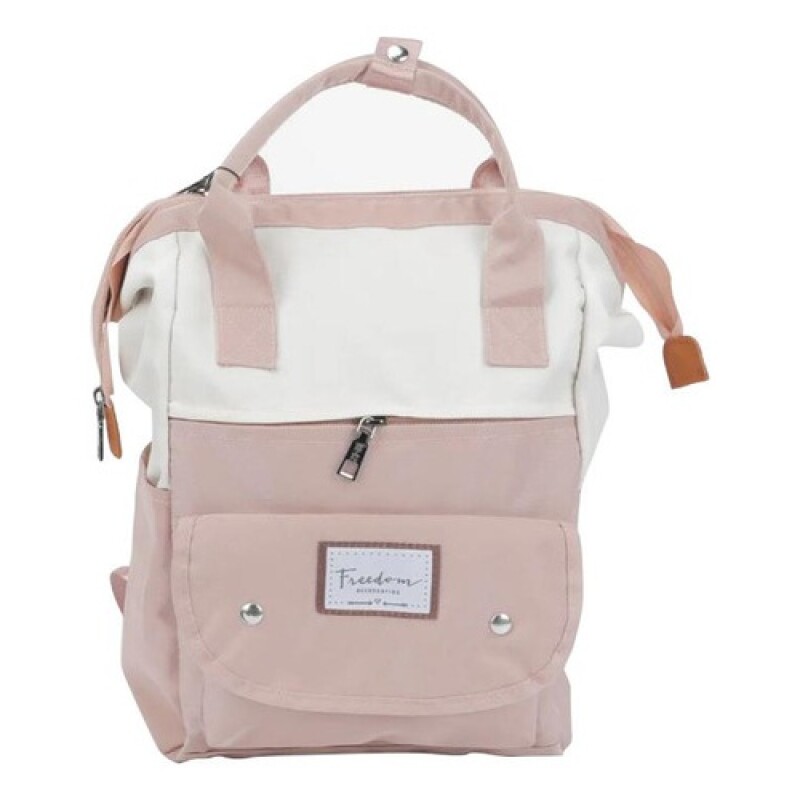 Mochila de lona Canva clásica combinada Rosa