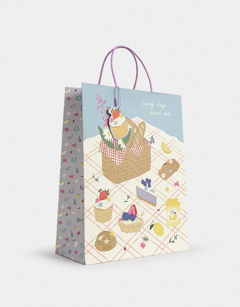 Bolsa De Regalo Grande Estampada 
