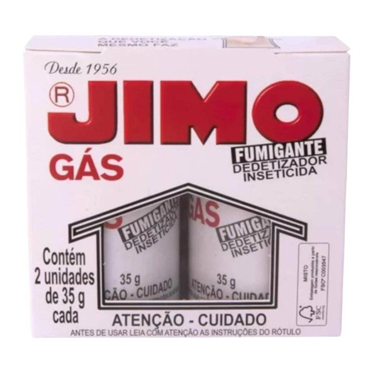 Bomba Fumigante Insecticida Jimo Gas x2 
