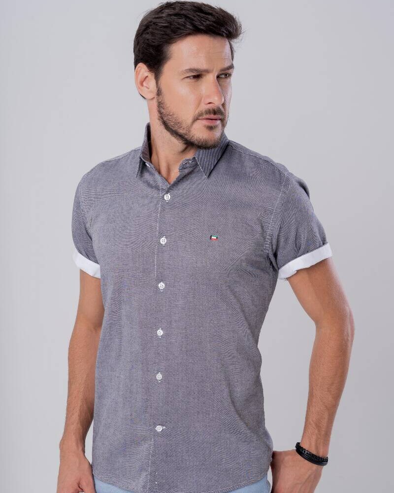 CAMISA MC Azul celeste