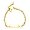 Pulsera Identidad Singapur-Oro bajo-Sin Piedra-PU8018 sinpiedra