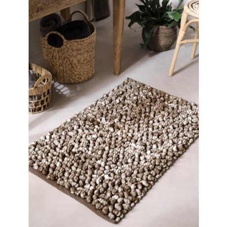 Alfombra baño ORREFORS 60x90 marrón Marrón