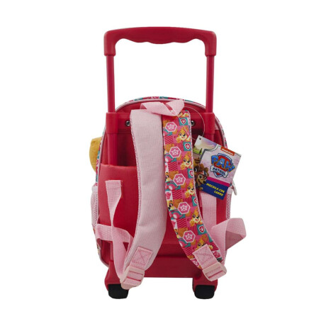 Mochila Infantil Paw Patrol 3d Con Carro 30 Cm Rosa
