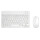 Kit de Teclado y Mouse Inalámbrico Bluetooth Blanco