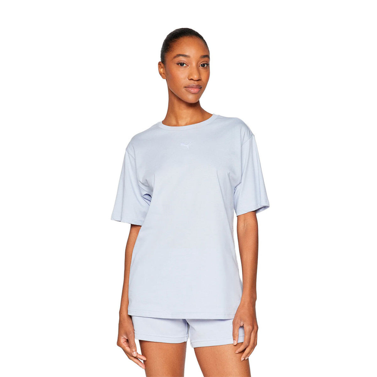 Remera de Mujer Puma Tad Essential Relaxed - Celeste 