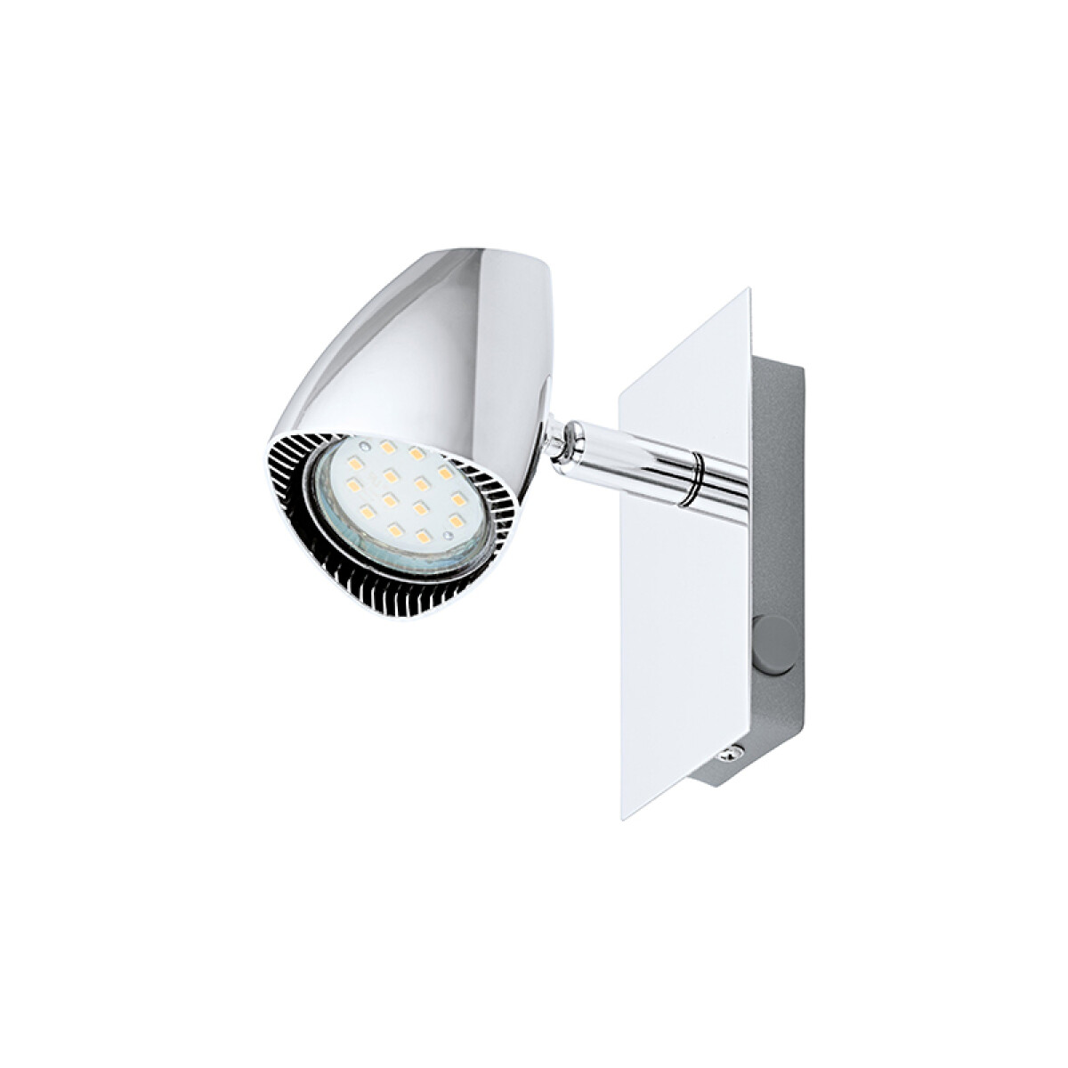 Spot de pared c/interruptor níquel cromo CORBERA - EG2230 