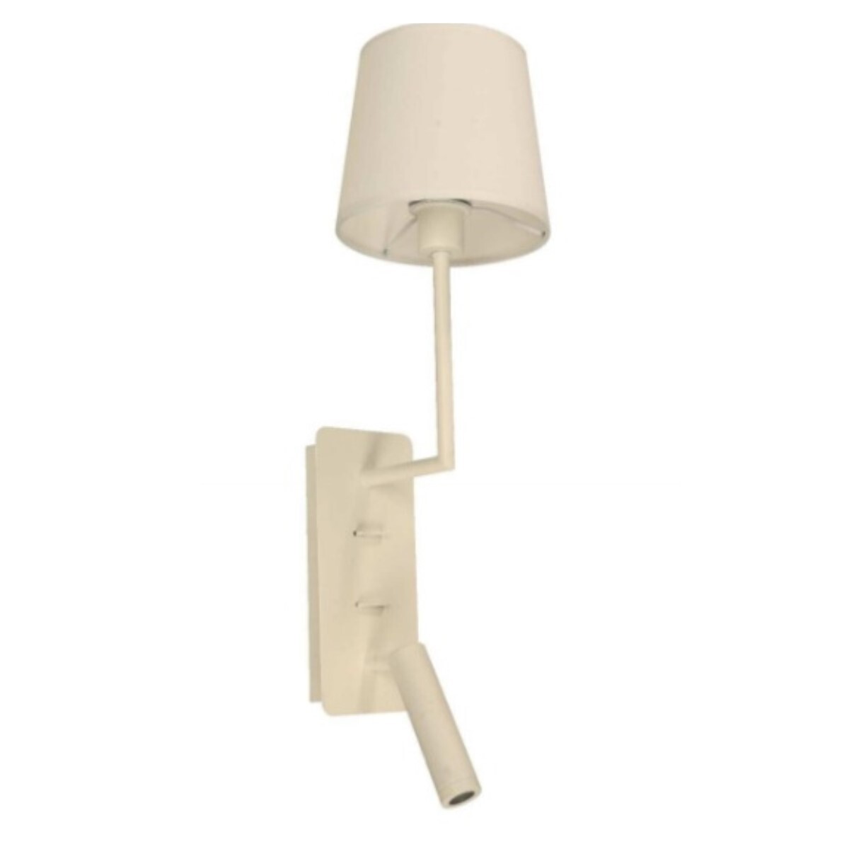 Aplique Pared Dormitorio Blanco Con Led Y Doble Encendido 