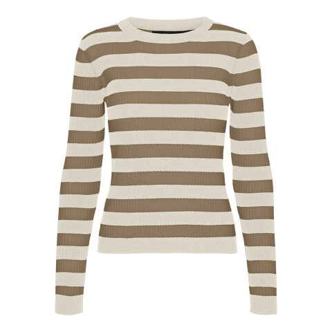 VMCHILI LS O-NECK STRIPE PULLOVER BOO BIRCH