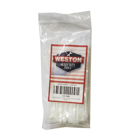 ABRAZADERAS Y ORINGS - ZUNCHO PRECINTO PLASTICO 150X25 BLANCA POR UNIDAD - ABRAZADERAS Y ORINGS - ZUNCHO PRECINTO PLASTICO 150X25 BLANCA POR UNIDAD -