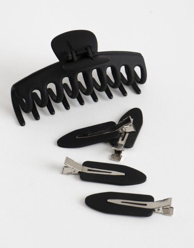 Accesorios Pelo Set por 5 Set De Accesorios De Pelo - Negro