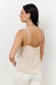 MUSCULOSA LINO SATEN BLANCO