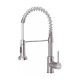 Canilla Monomando Lavaplatos Flexible Griferia Cocina Plateado/Gris