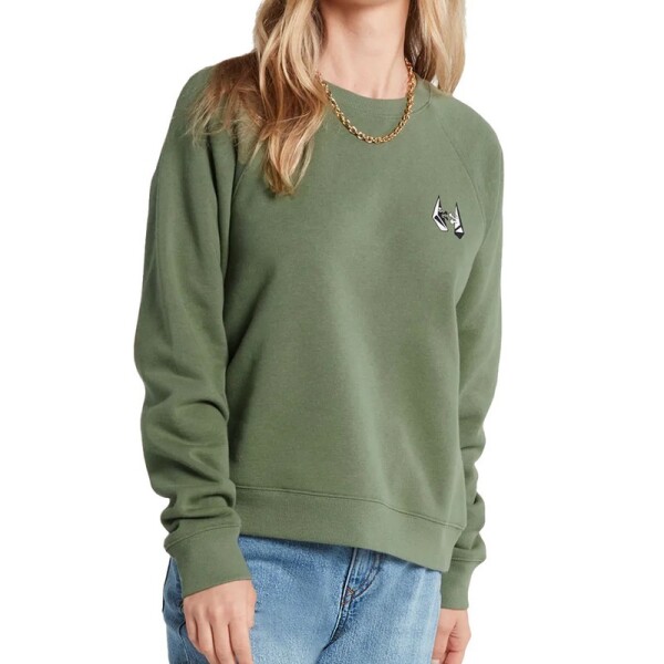 Buzo Volcom Truly Stokin Crew Verde