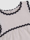 Camiseta Con Detalle De Ondas A Contraste Blanco