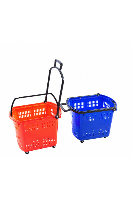 Carro Cesto Supermercado Azul Carro Cesto Supermercado Azul