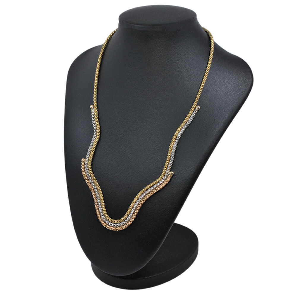 Collar en oro 18k de 3 tonos Collar en oro 18k de 3 tonos