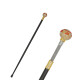 BASTON CON ESTILETE Bola Plateada/roja/gp001