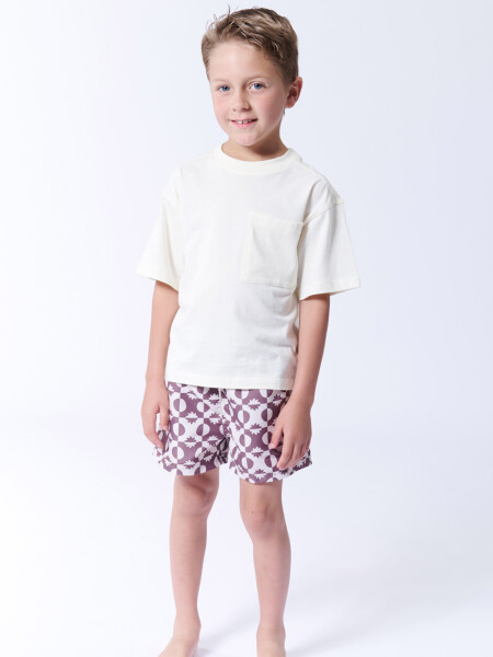 Short de baño Damero Soles