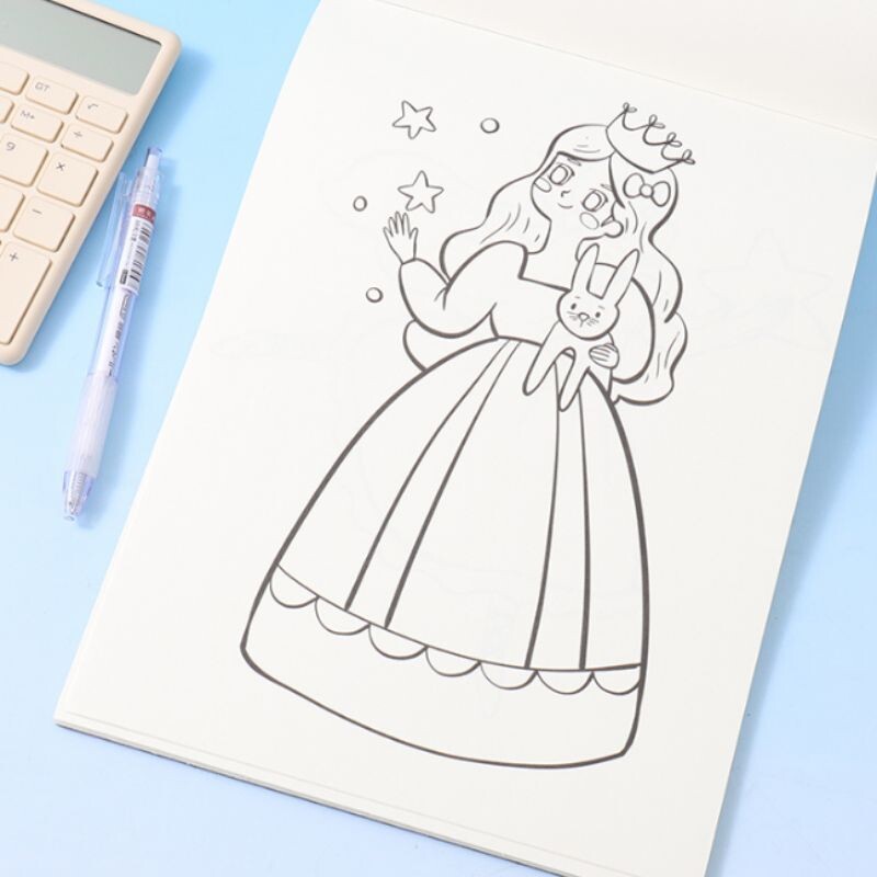 Cuaderno Para Colorear - Princesas - A4 - 24 Hojas Cuaderno Para Colorear - Princesas - A4 - 24 Hojas