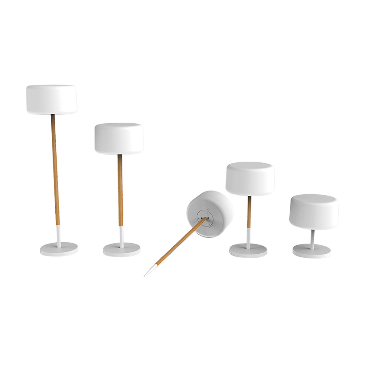 Portátil de pie solar RGBW c/control Ø40x156cm - NW0020 