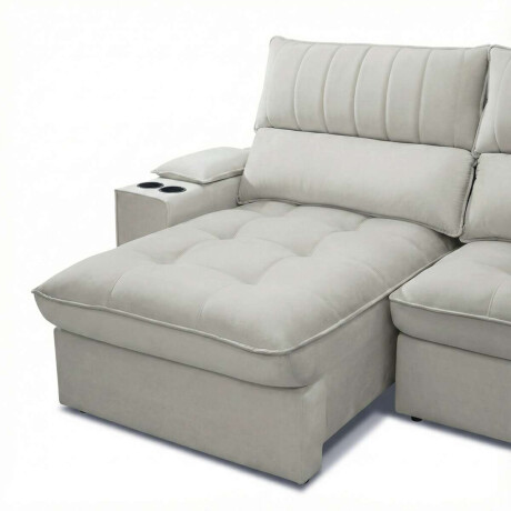 Sillon 3 cuerpos Retractil Reclinable Bariloche Beige