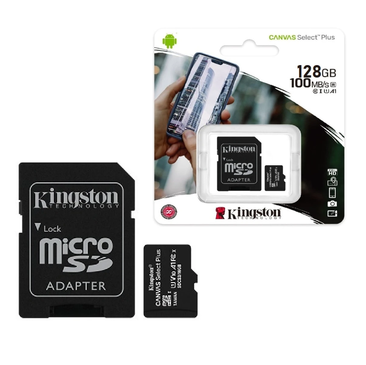 Memoria Micro Sd Kingston Select Plus 128GB Clase 10 