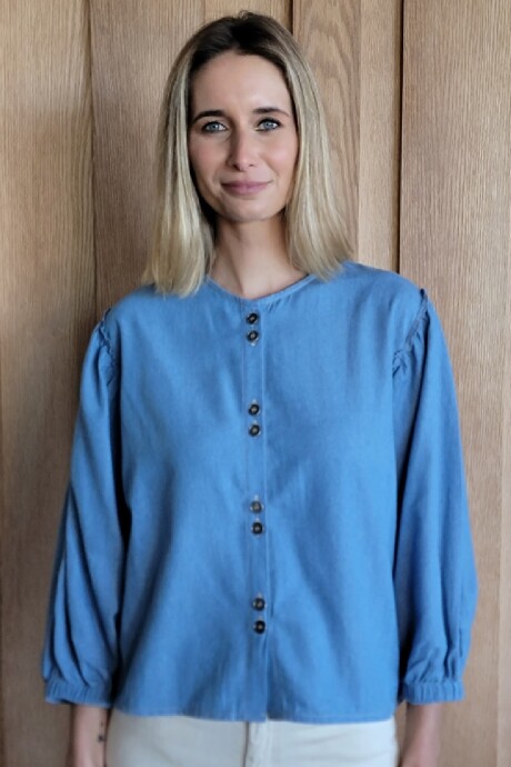 Camisa Melón Denim Celeste