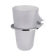 PORTA VASO CON VASO METAL ALESIA ACCESORIO DE BAÑO CROMO