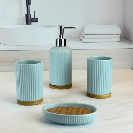 Set de Accesorios de Baño 4 Piezas en Cerámica Set de Accesorios de Baño 4 Piezas en Cerámica