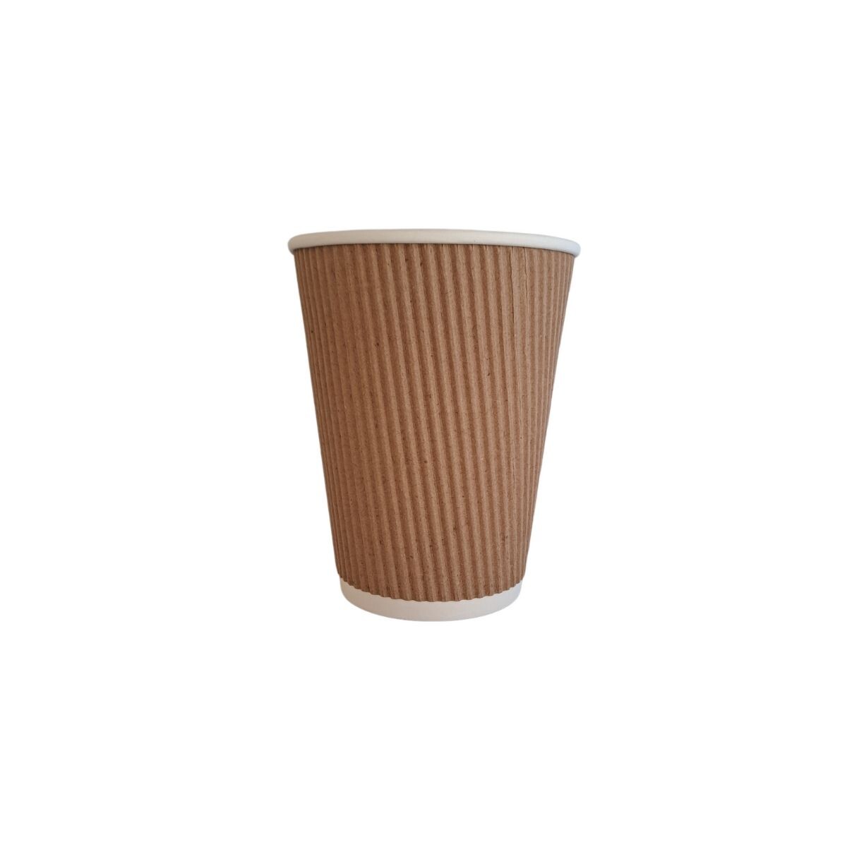 Vasos De Papel Ondulado Kraft - 12oz - 500 Uds (vas4006) 