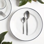 PLATO POSTRE D20CM BLANCO C/BORDE NEGRO PORCELANA PLATO POSTRE D20CM BLANCO C/BORDE NEGRO PORCELANA