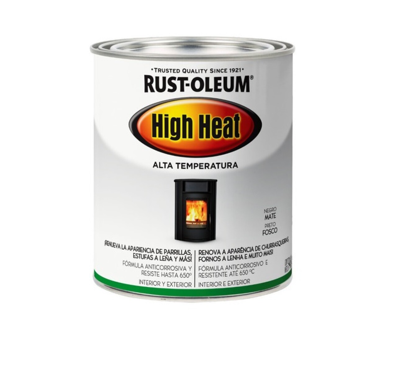 Esmalte Para Alta Temperatura Negro 650 ºC Rust Oleum 