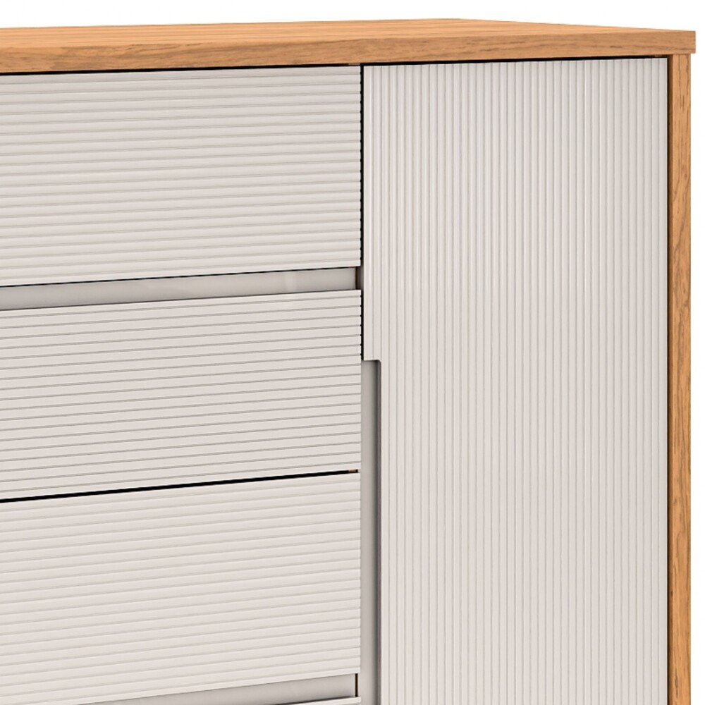 Cómoda Zapatera Concept - 4 cajones 1 puerta Beige