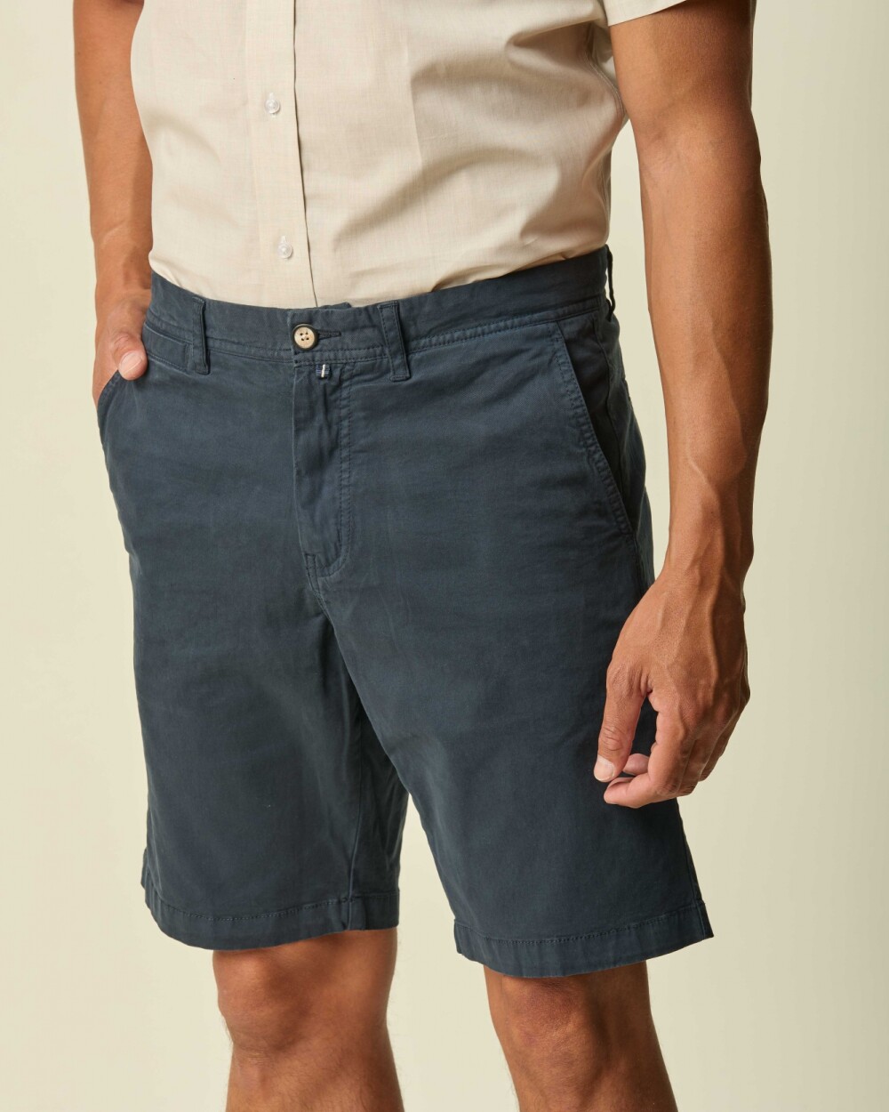 Bermuda Clásica Algodón - Azul Bermuda Clásica Algodón - Azul