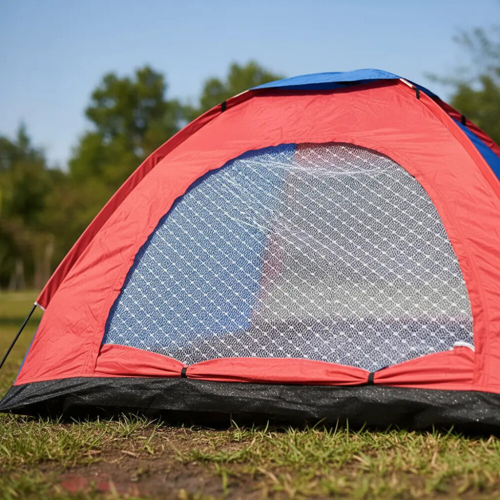 Carpa Iglú De Camping Para 3 Personas AZUL Y ROJO