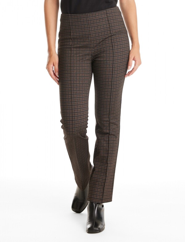 Pantalon Total Stretch MARRON/MULTI