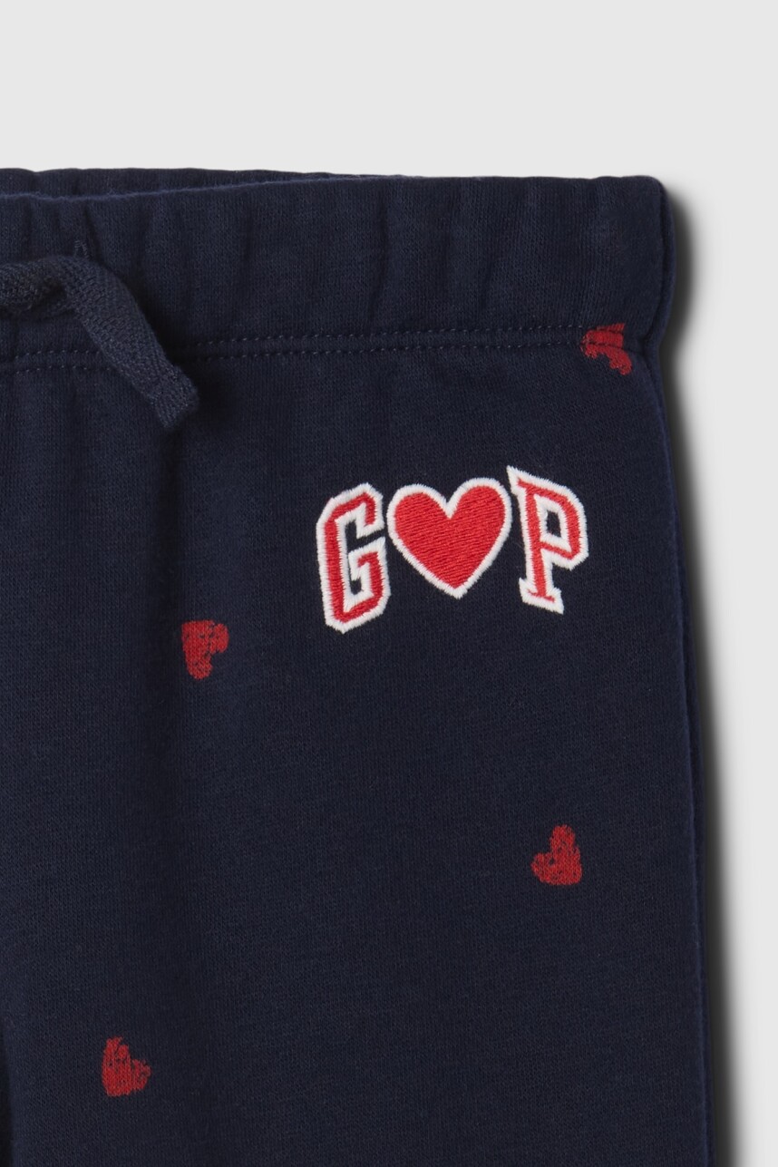 Pantalòn Deportivo Logo Gap Toddler Niña Sp Navy Heart Logo