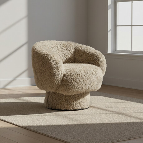 BUTACA TELA-PREMIUM MARRON POODLE TAUPE