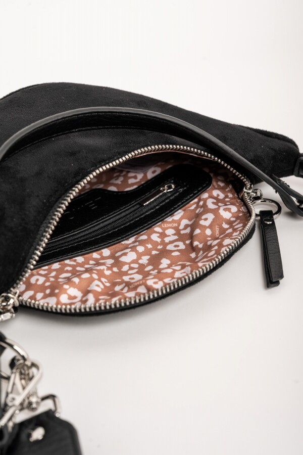 Cartera Gamuza Vegana Negro