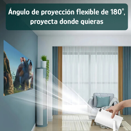Mini Proyector HY300 Android 720p WiFi BT Con Apps Blanco
