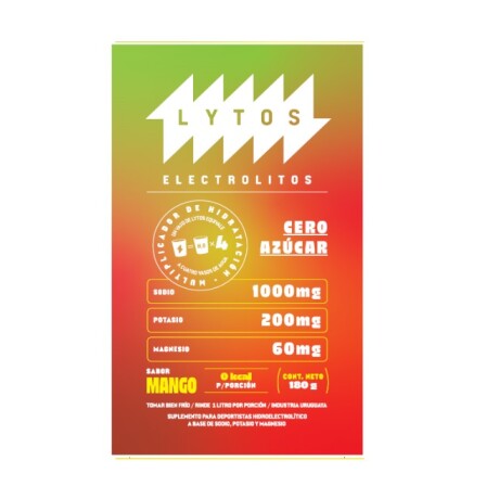 Electrolitos 180gs LYTOS Mango