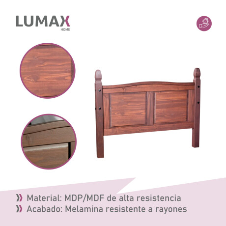 Respaldo Cabecera Lumax 2 plazas Madera Maciza Respaldo Cabecera Lumax 2 plazas Madera Maciza